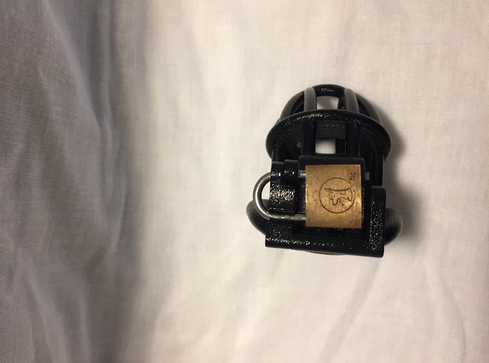 Cherry Keeper Padlock Kit for Abus 64Ti20 Padlock 3d printed Prototype in black with similar lock