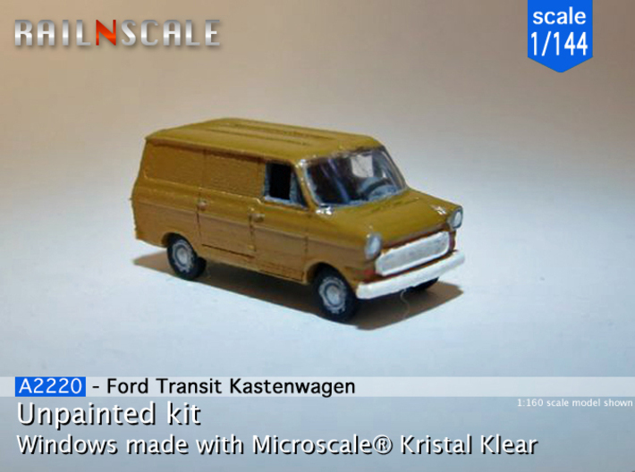Ford Transit Kastenwagen (1/144) 3d printed