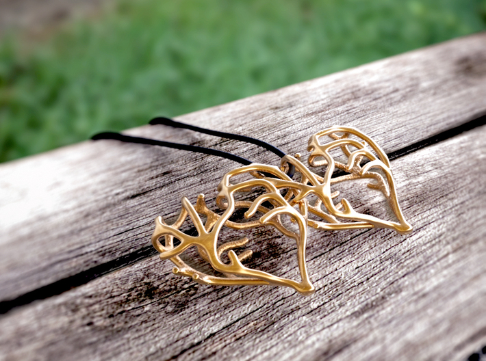 Complicated Passion² 3d printed Polished Bronze Shown