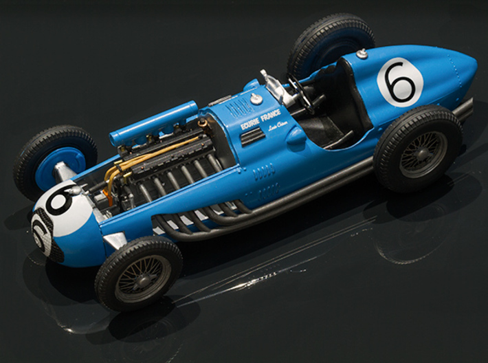 49 Talbot Lago Engine and Grille 1/24 scale 3d printed 