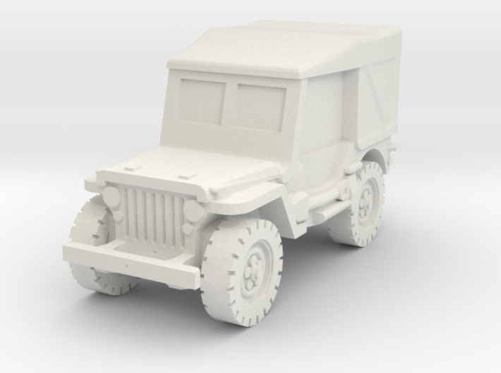 Jeep Willys closed 1/56 3d printed
