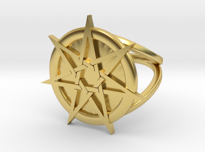 Dramatic Fairy star ring 3d printed