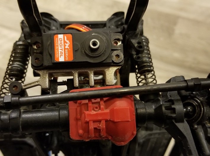 Metal TRX4 Portal Servo On Axle &amp; 4 Link Adapter 3d printed Protype shown