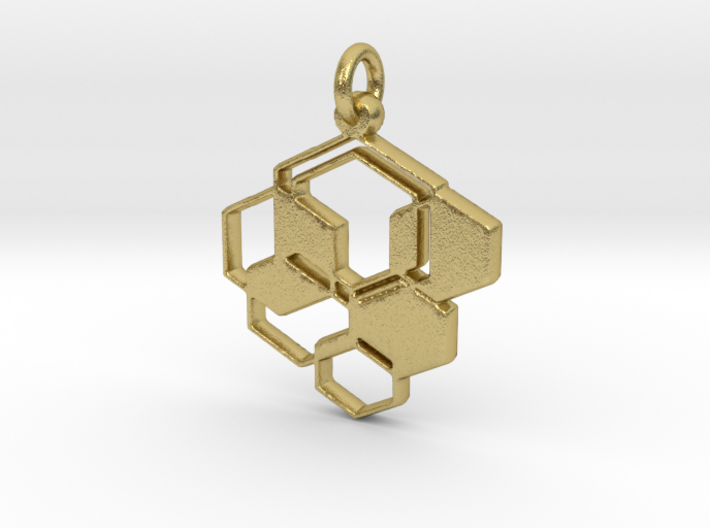 Bee Hive Pendant - Keychain 3d printed