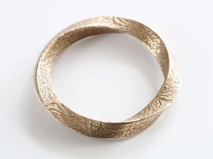 Mobius - minimalist ring, modern, avant garde 3d printed