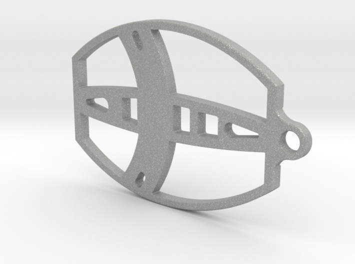 Metal Detector coil Keyring 3d printed