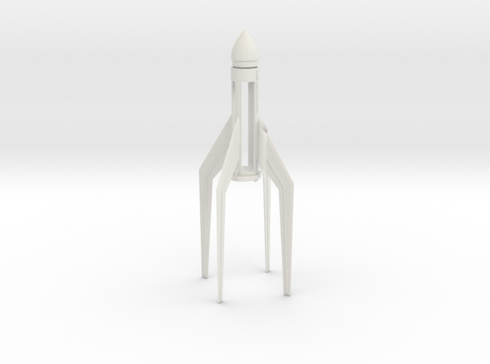 Sparrow mk1 rocket, for C size estes rocket engine 3d printed