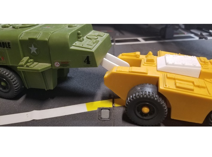 USS Flagg Tow Vehicle Hitch/Hook 3d printed 