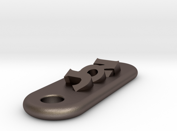 JON Personalized keychain embossed letters 3d printed