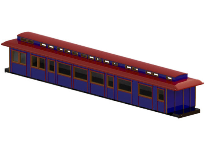 ABo3 model 97 - Swedish passenger wagon 3d printed CAD-model