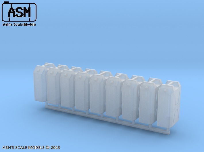 1/35 MILITARY 22lt PLASTIC WATER JERRY CAN 8 PACK 3d printed