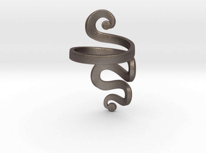 Sidewinder Ring 3d printed 