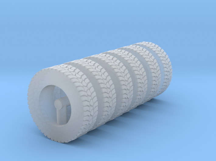 1/72 AUSTRALIAN ARMY MC3 TIRE TYRES 6 PACK 3d printed