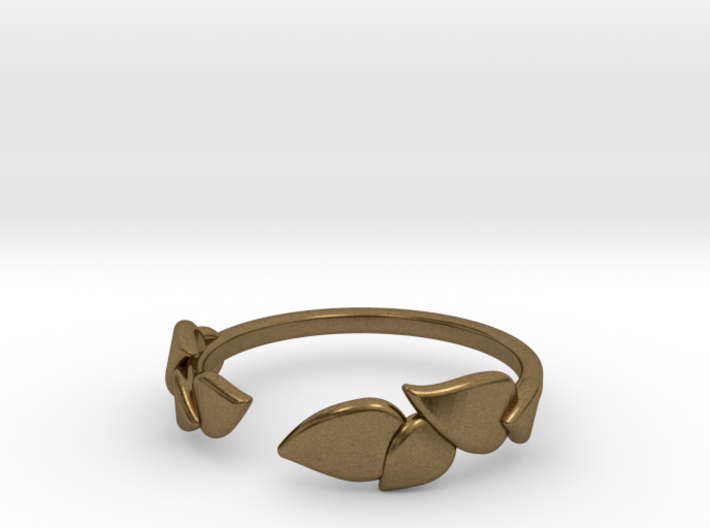 Delicate Leafs Ring 3d printed 