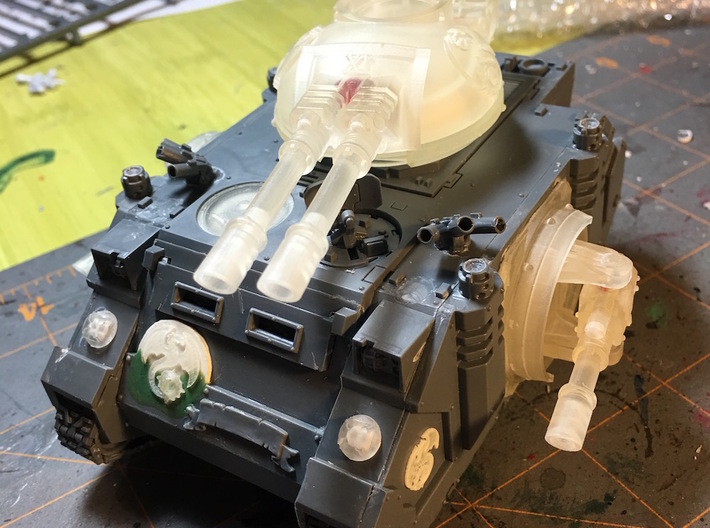 Phobos Battle Tank: Gat.Cannon Turret Weapon 3d printed 