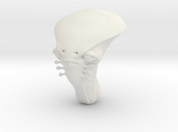 funky alien head in 1/6 scale 3d printed