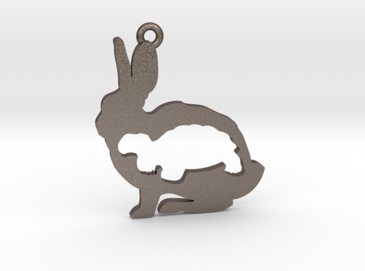 Tortoise and the Hare 3d printed 