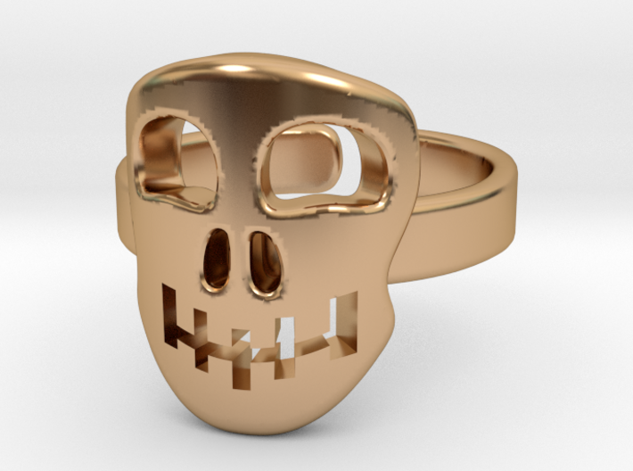 Skull mask [sizable ring] 3d printed