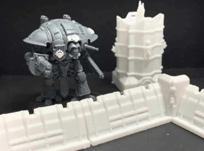 [Tiny Titans] Coms Relay Bastion 3d printed White Processed Versatile Plastic