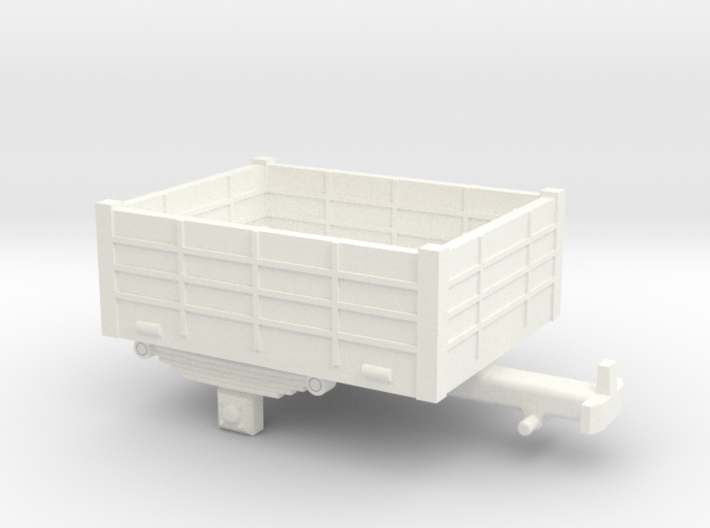 Single-axle H0e / 009 open trailer 3d printed