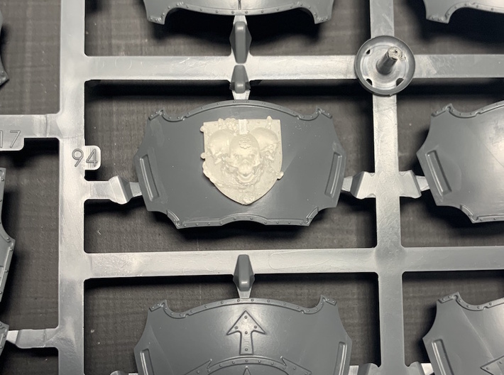 Legio Caged Skull - Tiny Titan Insignias Kit 3d printed 