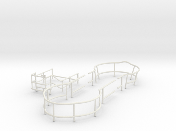 1/72 US Gato Conning Tower Railing SET 3d printed