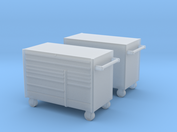 1/87th 5' Mechanics tool chest cabinet (2) 3d printed