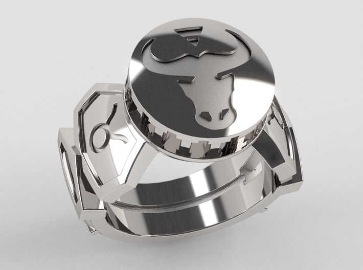 Taurus Ring 3d printed
