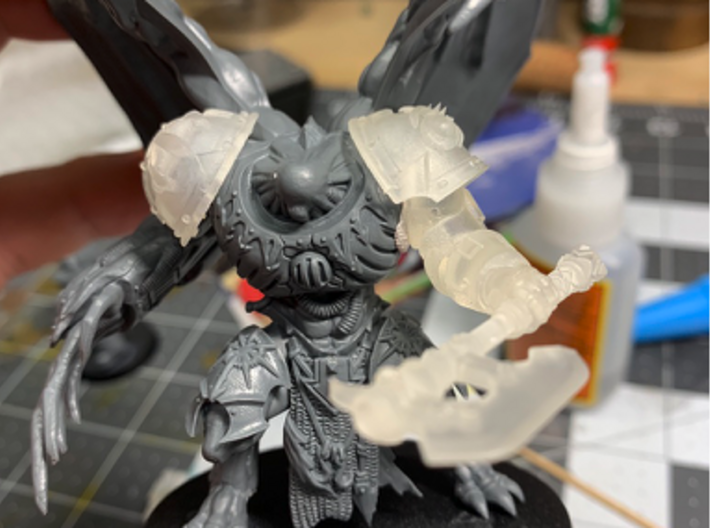 Demon Claw - Abhor: Demonic Pauldrons 3d printed 