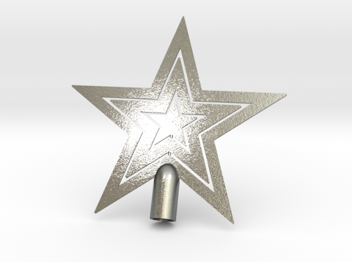 Star tree topper Christmas - Small Strong 10cm 4&quot; 3d printed