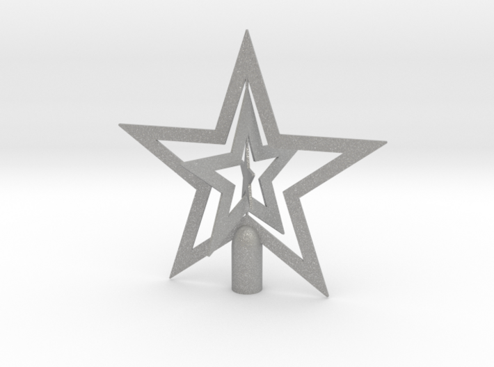 Star spark tree topper christmas - Large 24cm 9½&quot; 3d printed