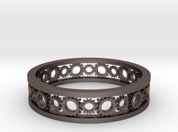 Steampunk bracelet (metal) 3d printed