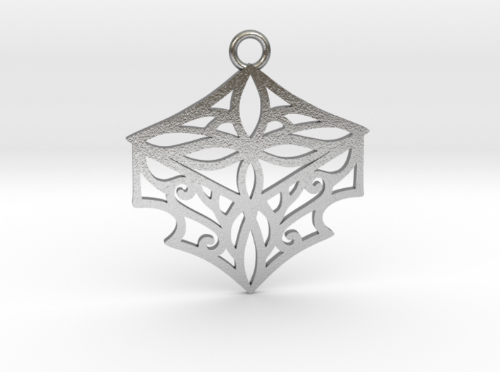 Adalina pendant metal 3d printed