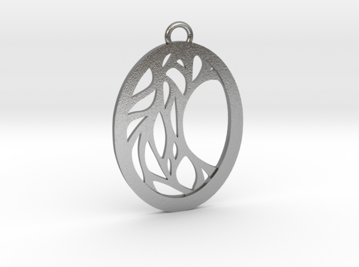 Meliae pendant metal 3d printed