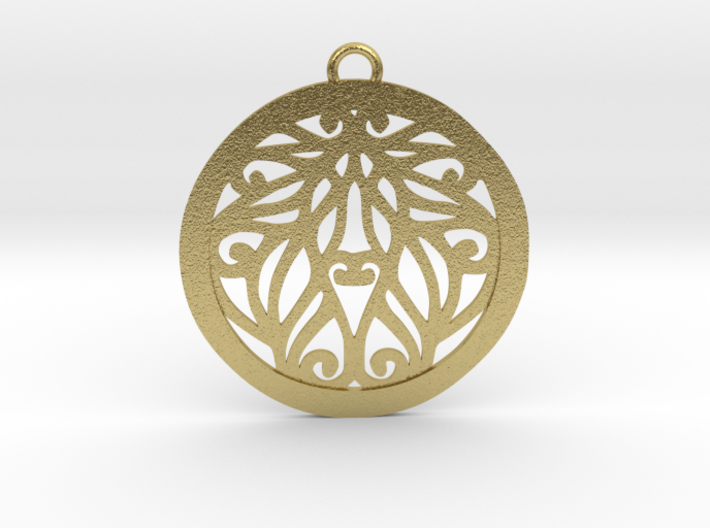 Aria pendant metal 3d printed