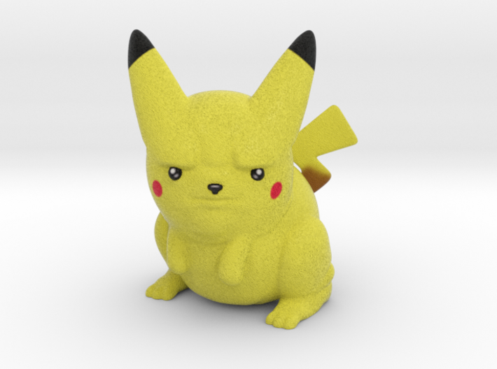 Pissed off Pikachu 3d printed