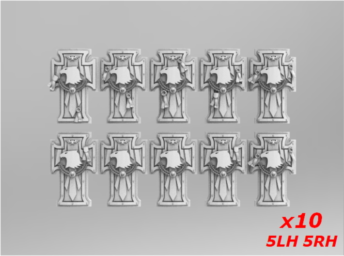 Raptor Tower Shields V1 Sprue 1 3d printed