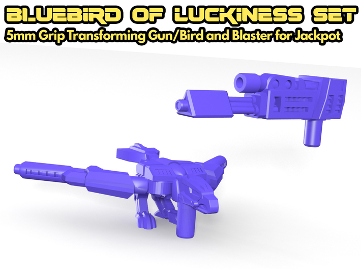 Bluebird of Luckiness Set (5mm) 3d printed Product Render