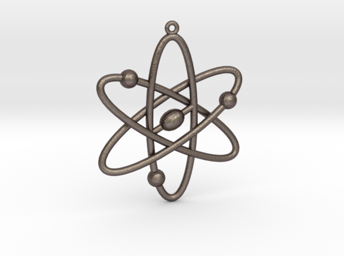 Atom Keychain or Pendant 3d printed 