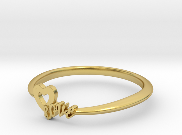 KTFRD01 Heart LOVE Fancy Ring design 3d printed
