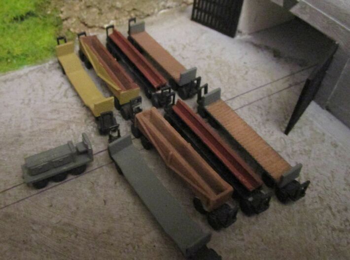 1/144 Bunkerbahn narrow gauge (for 4mm tracks) 3d printed 