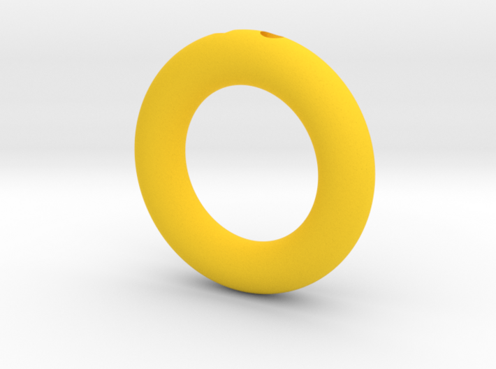 Sonic Gold Ring Keychain/Pendant Charm 3d printed