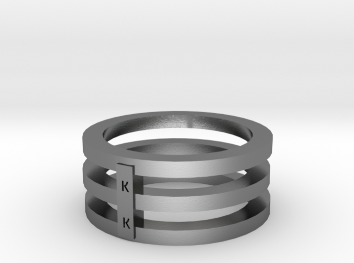 3 rings in one in 14K Gold or any material you wis 3d printed
