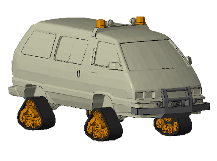 1-87 Scale 4x4 Snow Taxi 3d printed