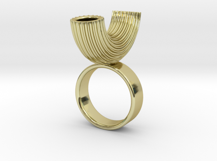Macaroni Ring 3d printed