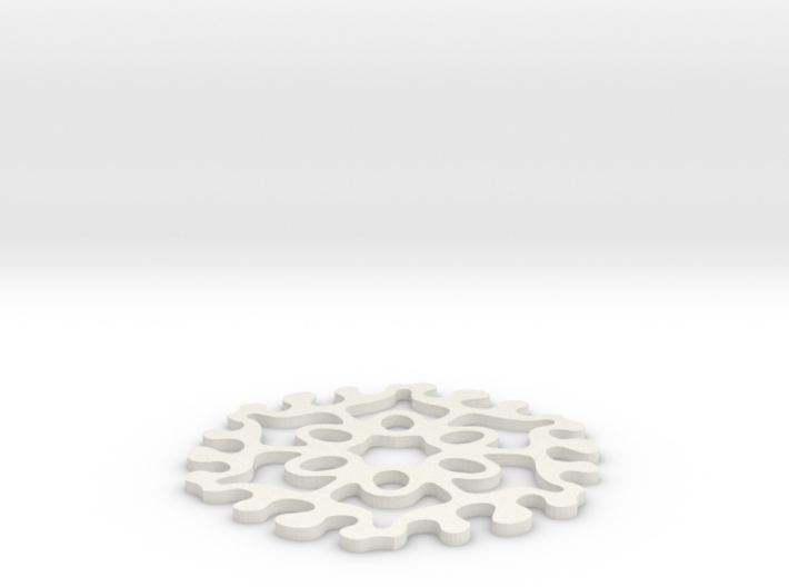 Drink Coaster - Jigsaw-Interlocking- Ovals Pattern 3d printed