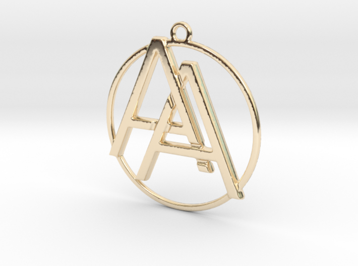 A&amp;A Monogram Pendant 3d printed
