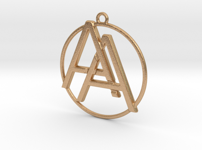 A&amp;A Monogram Pendant 3d printed
