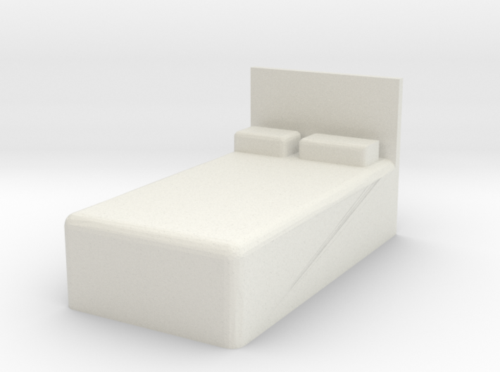 Twin Bed 1/56 3d printed