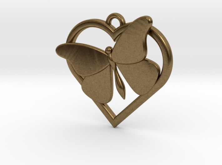 Heart Butterfly 3d printed